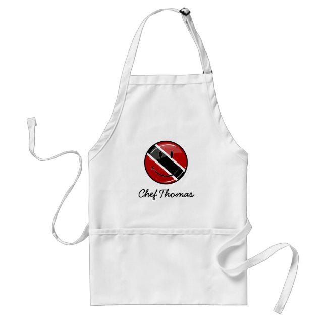 Smiling Trinidad and Tobago Flag Standard Apron (Front)