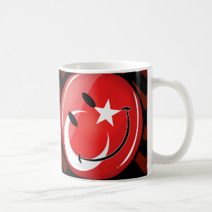 Smiling Turkish Flag Coffee Mug