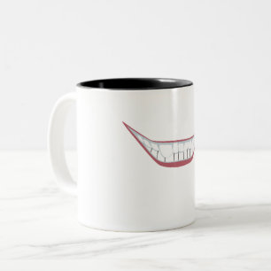 Smiling Two-Tone Coffee Mug