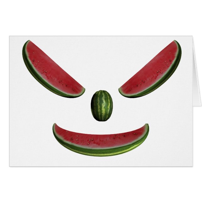 Smiling Watermelon Face (Front Horizontal)