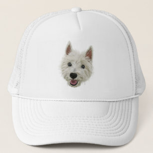 Smiling West Highland Terrier Trucker Hat