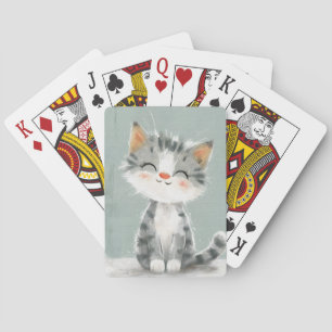Smiling Whiskers Playing Cards