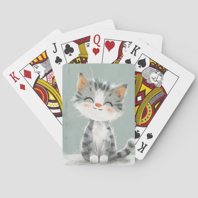 Smiling Whiskers Playing Cards (Back)