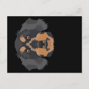 Smiling Wire-Haired Dachshund Postcard