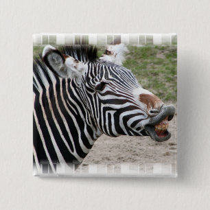 Smiling Zebra Pin