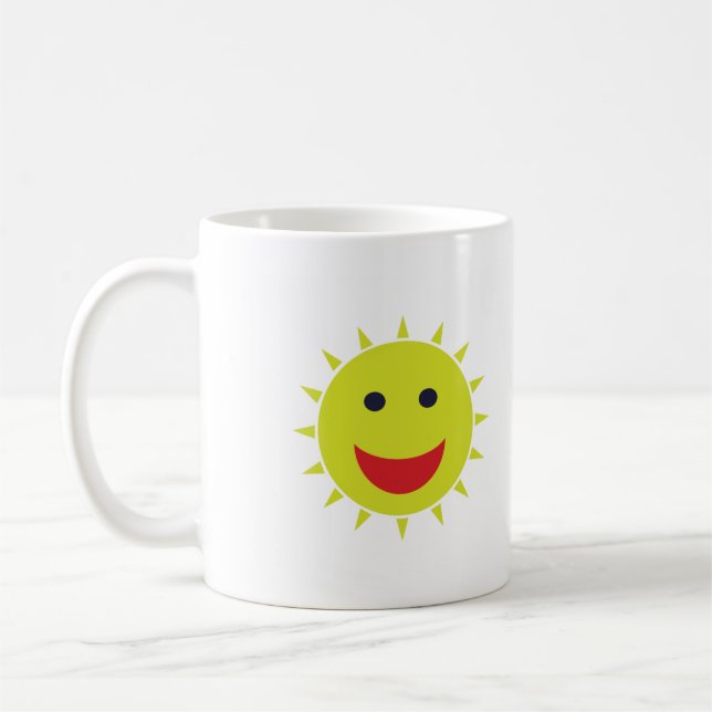 Smilling Sun Face Mug (Left)