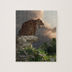 Smilodon Californicus Lookout Jigsaw Puzzle