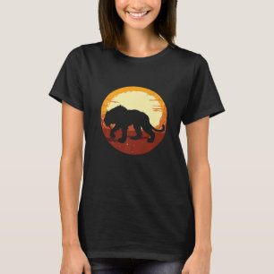 Smilodon Prehistoric Saber Tooth Tiger Mountain Ca T-Shirt