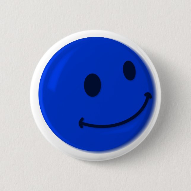 SMILY 6 CM ROUND BADGE (Front)