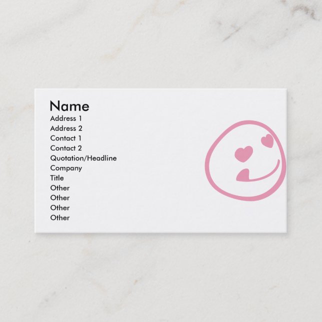 SMILY BUSINESS CARD (Front)
