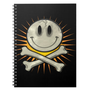 Smily Skull and Crossbones Notebook