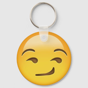 Smirking Face Emoji Key Ring