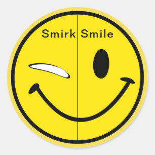 SmirkSmile Classic Round Sticker
