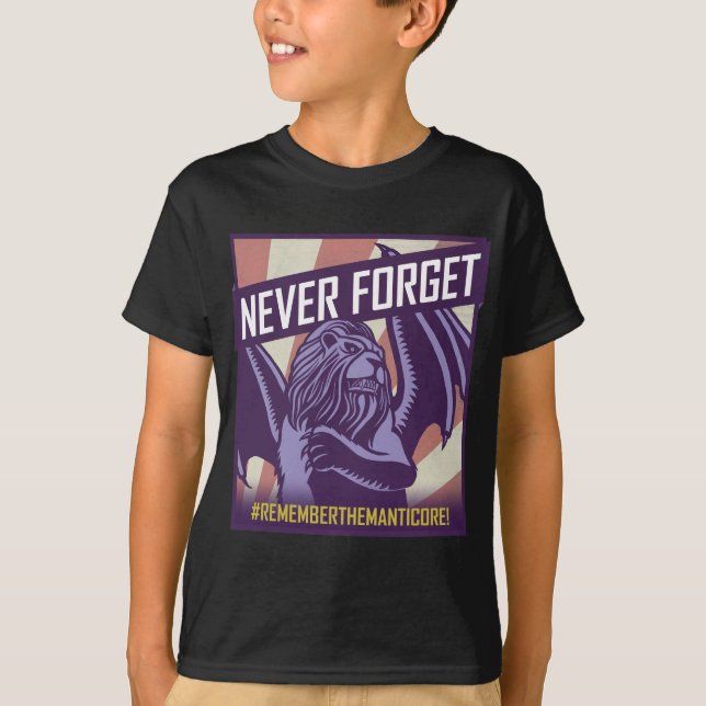 SMITE: Manticore Never Forget T-Shirt (Front)