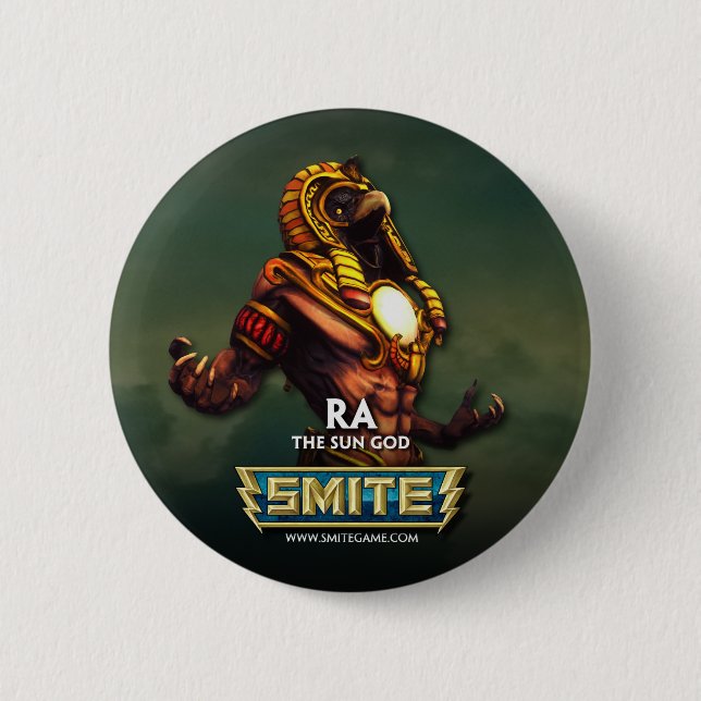 SMITE: Ra, The Sun God 6 Cm Round Badge (Front)