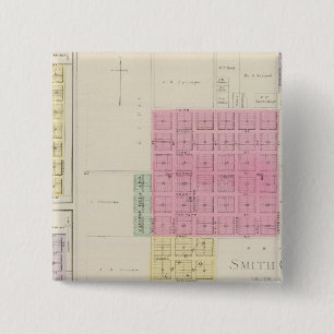 Smith Centre, Gould City, Motor, Webster, Kansas 15 Cm Square Badge