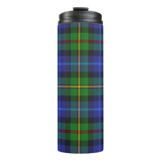 Smith Clan Navy and Green Highland Plaid Thermal Tumbler