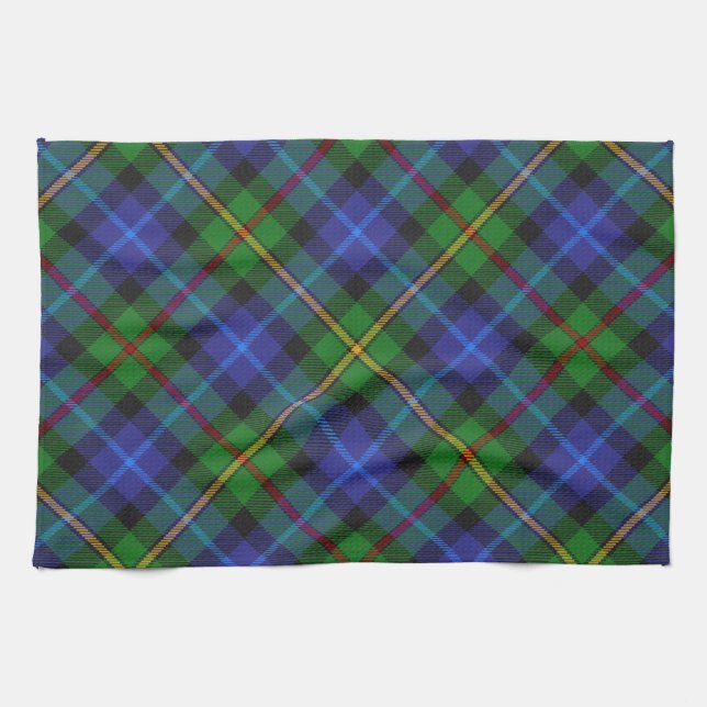 Smith Clan Scottish Tartan Plaid Pattern Tea Towel (Horizontal)