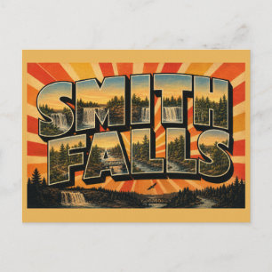 Smith Falls Nebraska Waterfall River Canyon Art Postcard