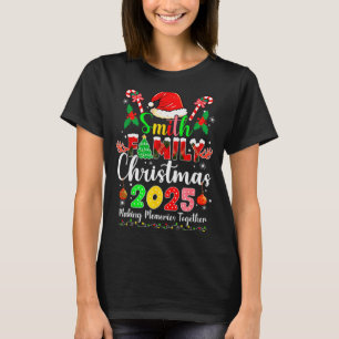 Smith Family Christmas 2025 Matching Santa Hat Xma T-Shirt