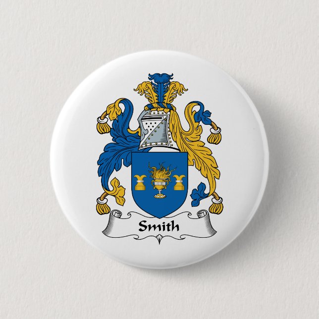 Smith Family Crest 6 Cm Round Badge (Front)