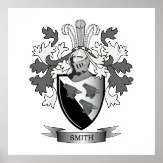 Smith Family Crest Coat of Arms Poster