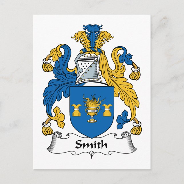 Smith Family Crest Postcard (Front)