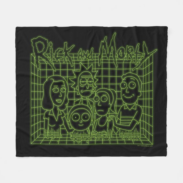 Smith Family Digital Hologram Fleece Blanket (Front (Horizontal))