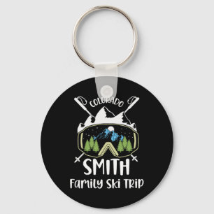 Smith Family Ski Trip Skiing Googles Vacation Matc Key Ring