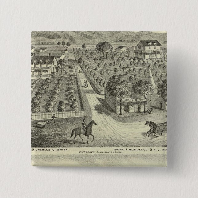 Smith, Herman residences, store 15 Cm Square Badge (Front)