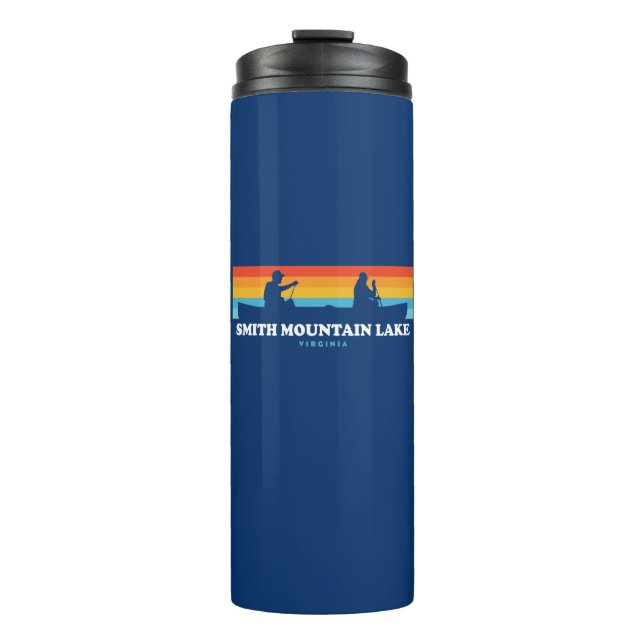 Smith Mountain Lake Virginia Canoe Thermal Tumbler (Front)