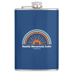 Smith Mountain Lake Virginia Rainbow Hip Flask