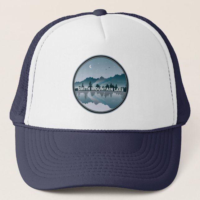 Smith Mountain Lake Virginia Reflection Trucker Hat (Front)