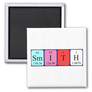 Smith periodic table name magnet