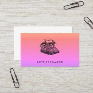 Smith Premier No. 2 Typewriter Business Card