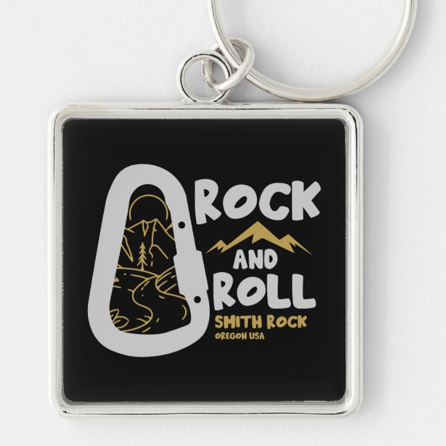 Smith Rock Oregon Alpinism USA Key Ring (Front)
