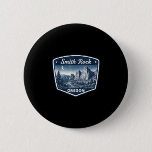 Smith rock oregon hiking climbing outdoor 6 cm round badge