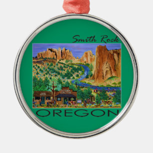 Smith Rock ~ Oregon Metal Tree Decoration