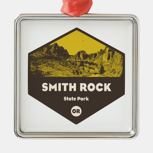 Smith Rock State Park Oregon Metal Ornament (Front)