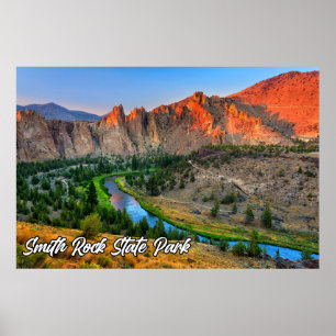 Smith Rock State Park, Oregon, United States Poster