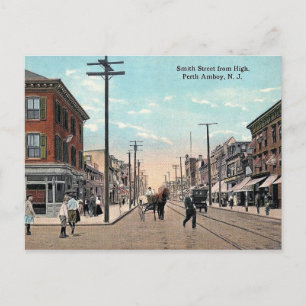 Smith St, Perth Amboy, New Jersey Vintage Postcard
