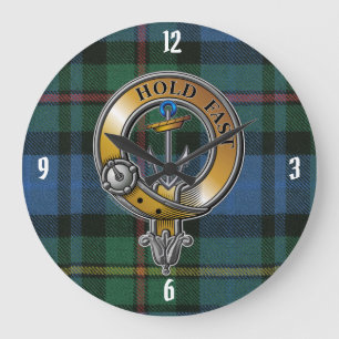 Smith Tartan & Badge Large Clock