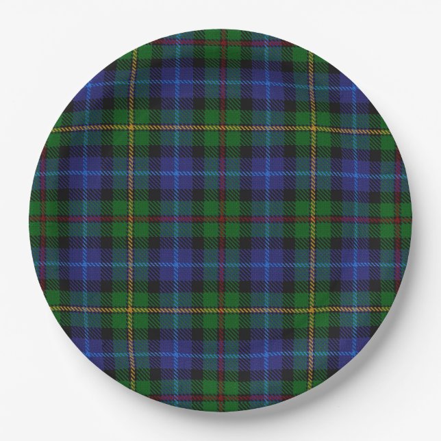 Smith Tartan Paper Plate (Front)