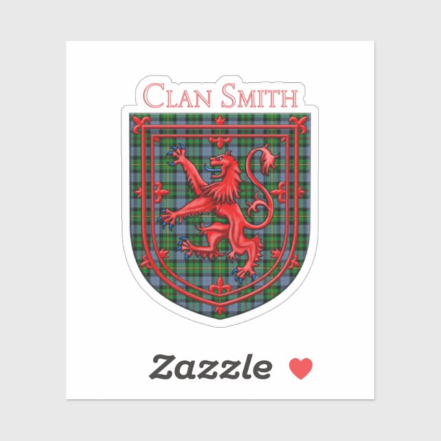 Smith Tartan Scottish Plaid Lion Rampant (Sheet)