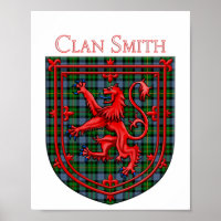 Smith Tartan Scottish Plaid Lion Rampant