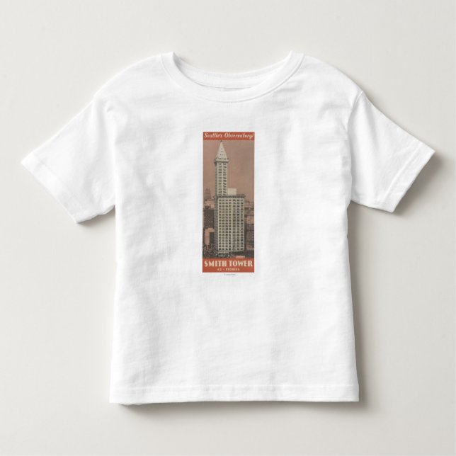 Smith Tower, Seattle's Observatory Toddler T-Shirt (Front)