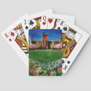 Smithsonian Castle Garden Cherry Blossoms Playing Cards