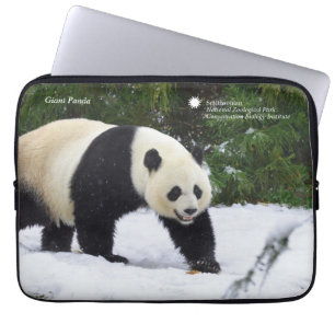 Smithsonian   Giant Pandas In The Snow Laptop Sleeve