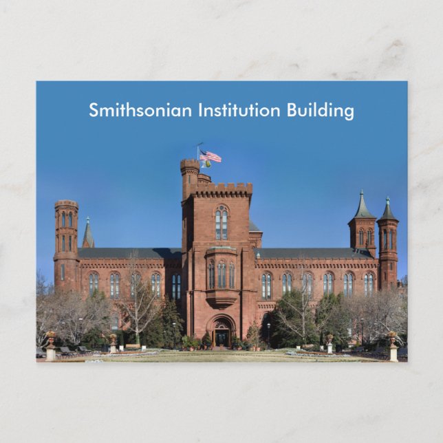 Smithsonian Institution Building in Washington, DC Postcard (Front)