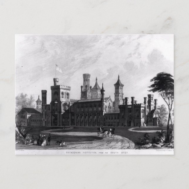 Smithsonian Institution from the South West Postcard (Front)